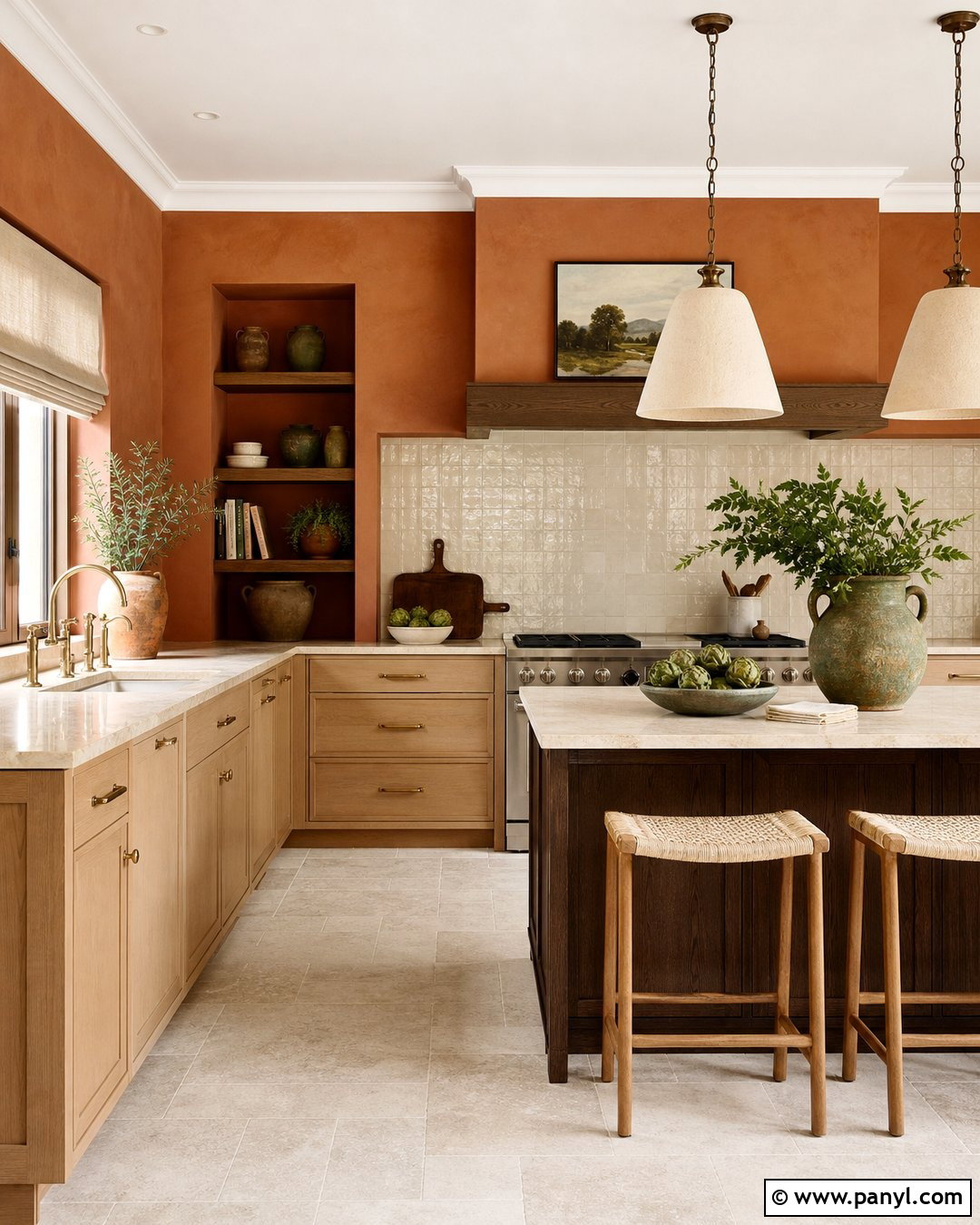 Terracotta Kitchen Wall Colour - 45 kitchen wall colour ideas