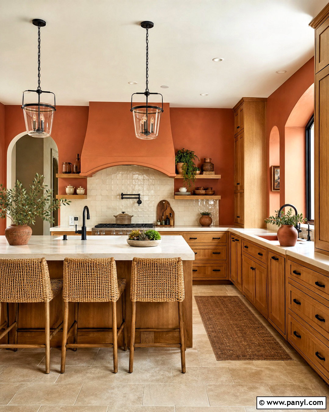 Terracotta Kitchen Walls - 20 kitchen paint ideas walls colour schemes