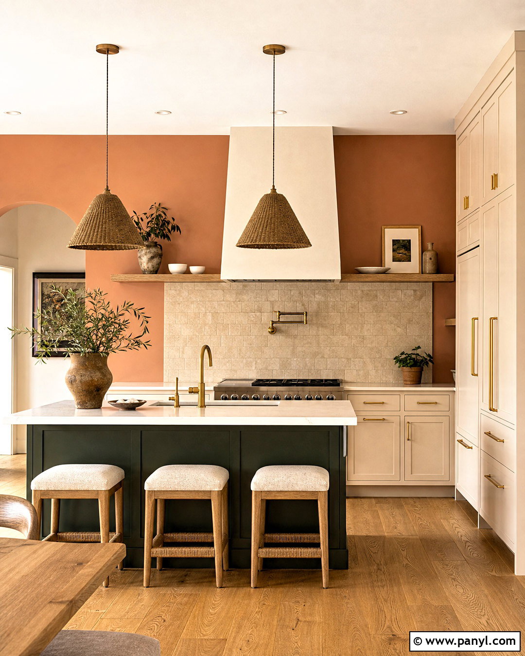 Terracotta Kitchen Walls - 20 paint ideas for kitchen walls