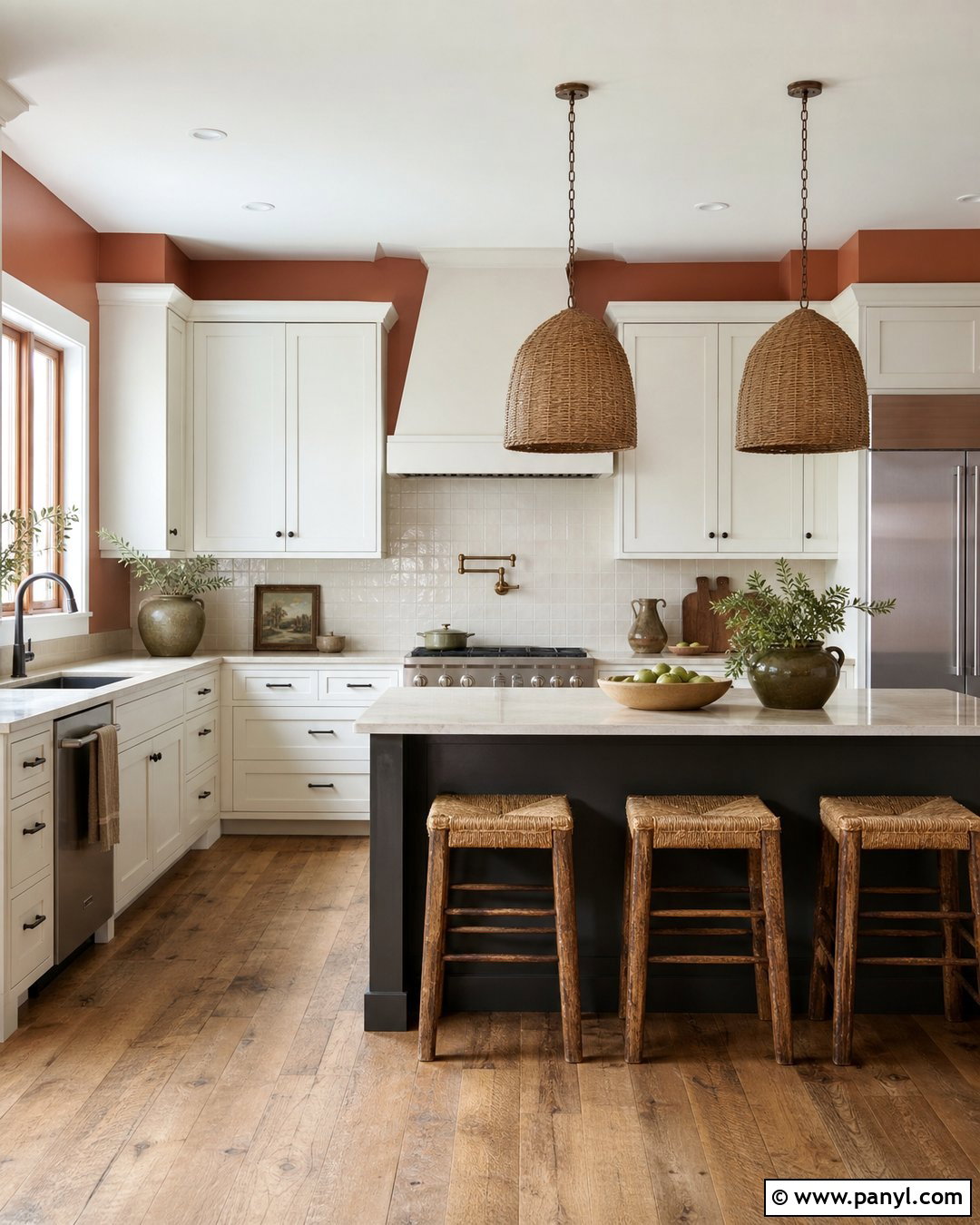 Terracotta Kitchen Walls - 30 White Kitchen Wall Color Ideas