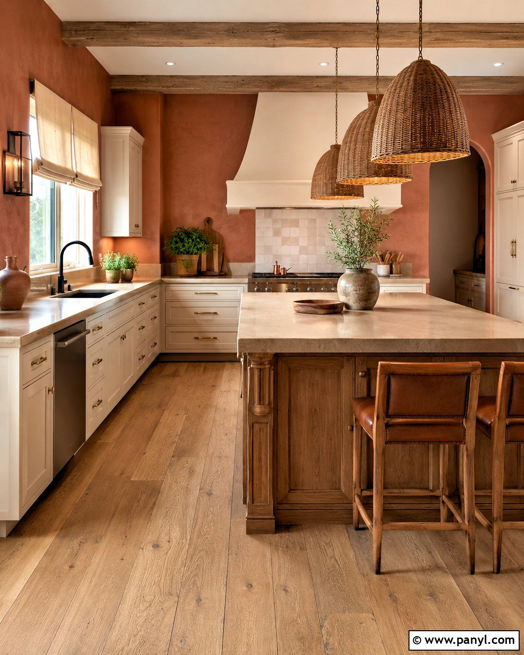 Terracotta Kitchen Walls - 40 Kitchen Wall Colors With White Cabinets