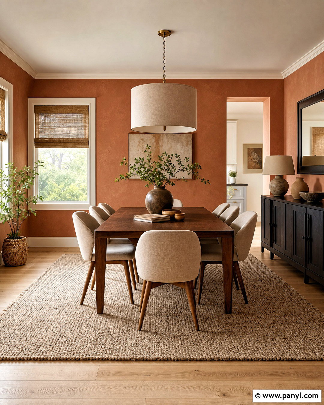 Terracotta Knockdown Texture Dining Room - 20 knockdown texture walls