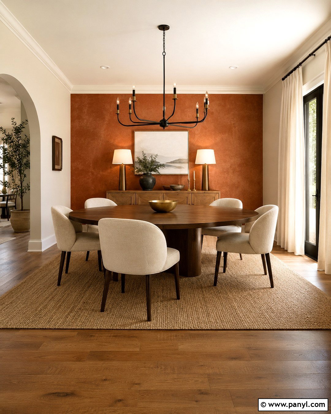 Terracotta Limewash Accent Wall - 20 Limewash Paint Accent Wall Ideas