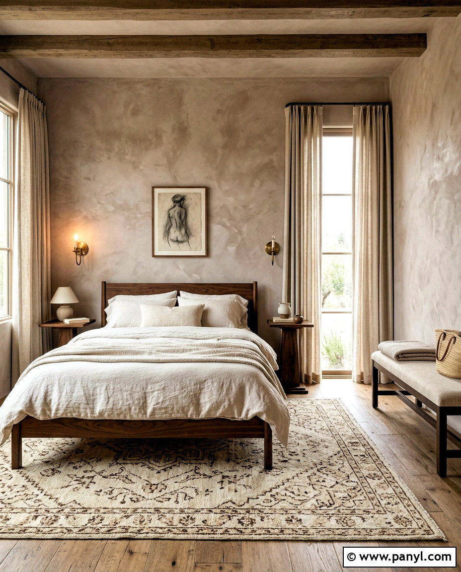Terracotta Limewash Bedroom Walls - 20 terracotta bedroom walls