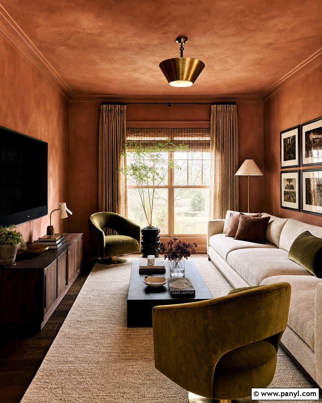 Terracotta Limewash Color Drench - 20 terracotta limewash walls