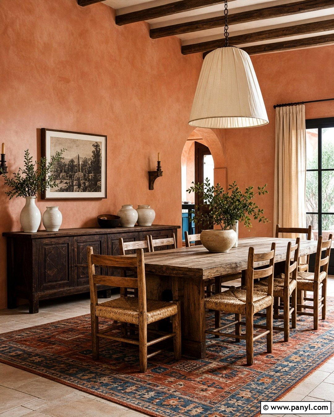 Terracotta Limewash Dining Room - 50 Limewash Walls