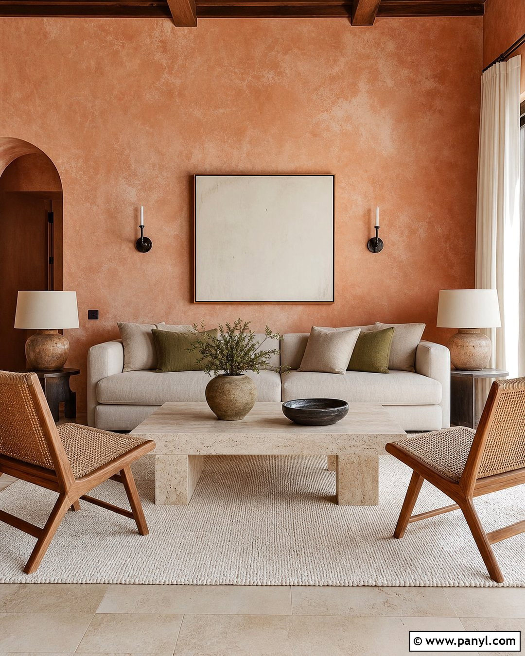 Terracotta Limewash Walls - 25 Limewash Walls Colors