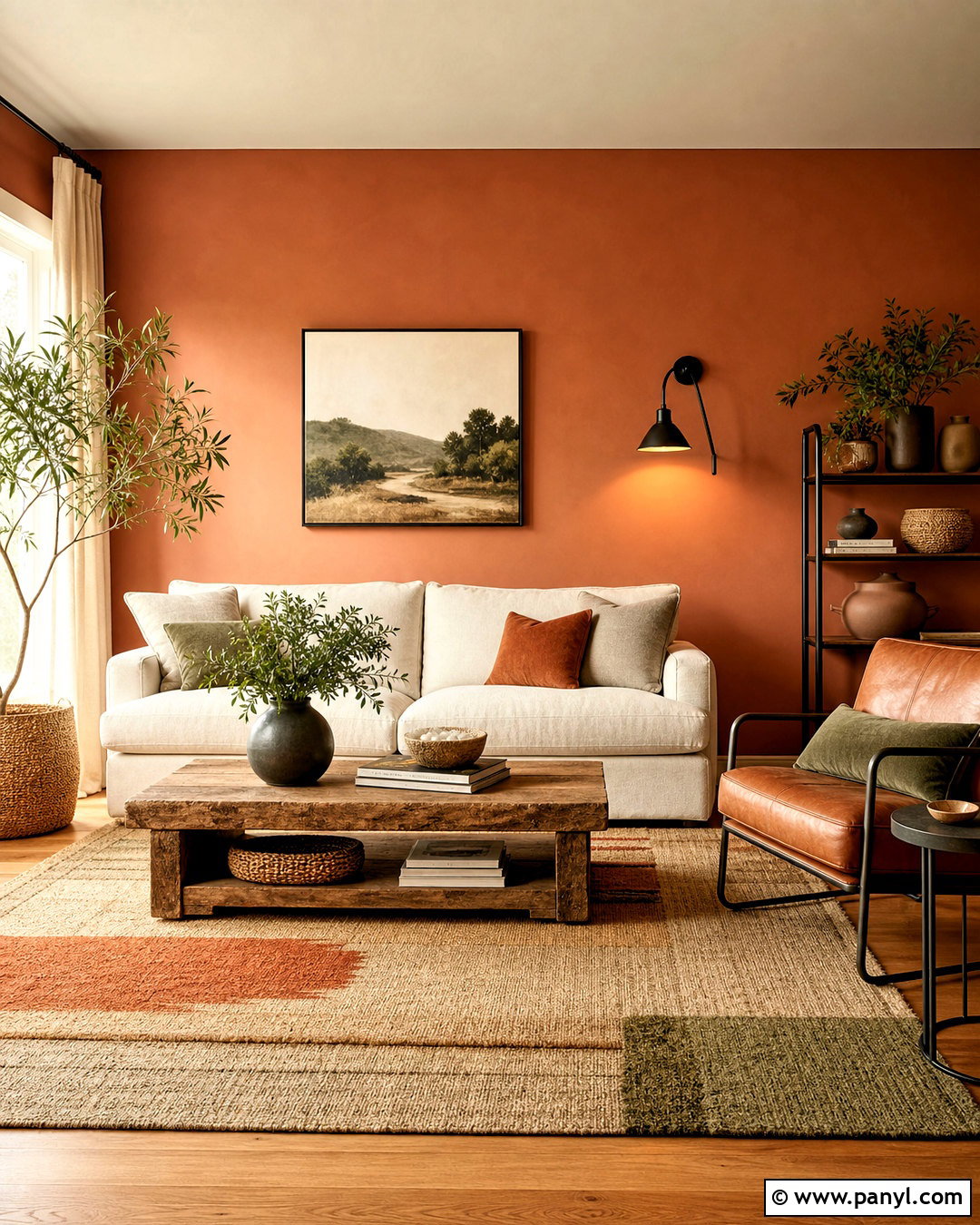 Terracotta Living Room Paint - 20 indoor paint colors living room ideas