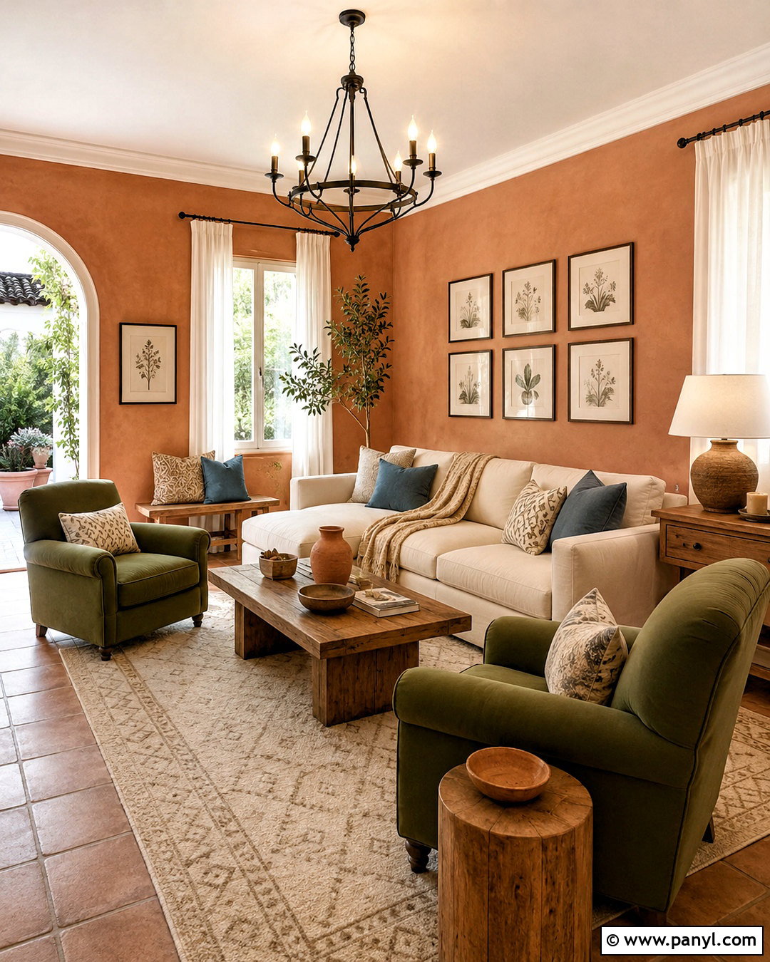 Terracotta Living Room Paint - 20 living paint color ideas