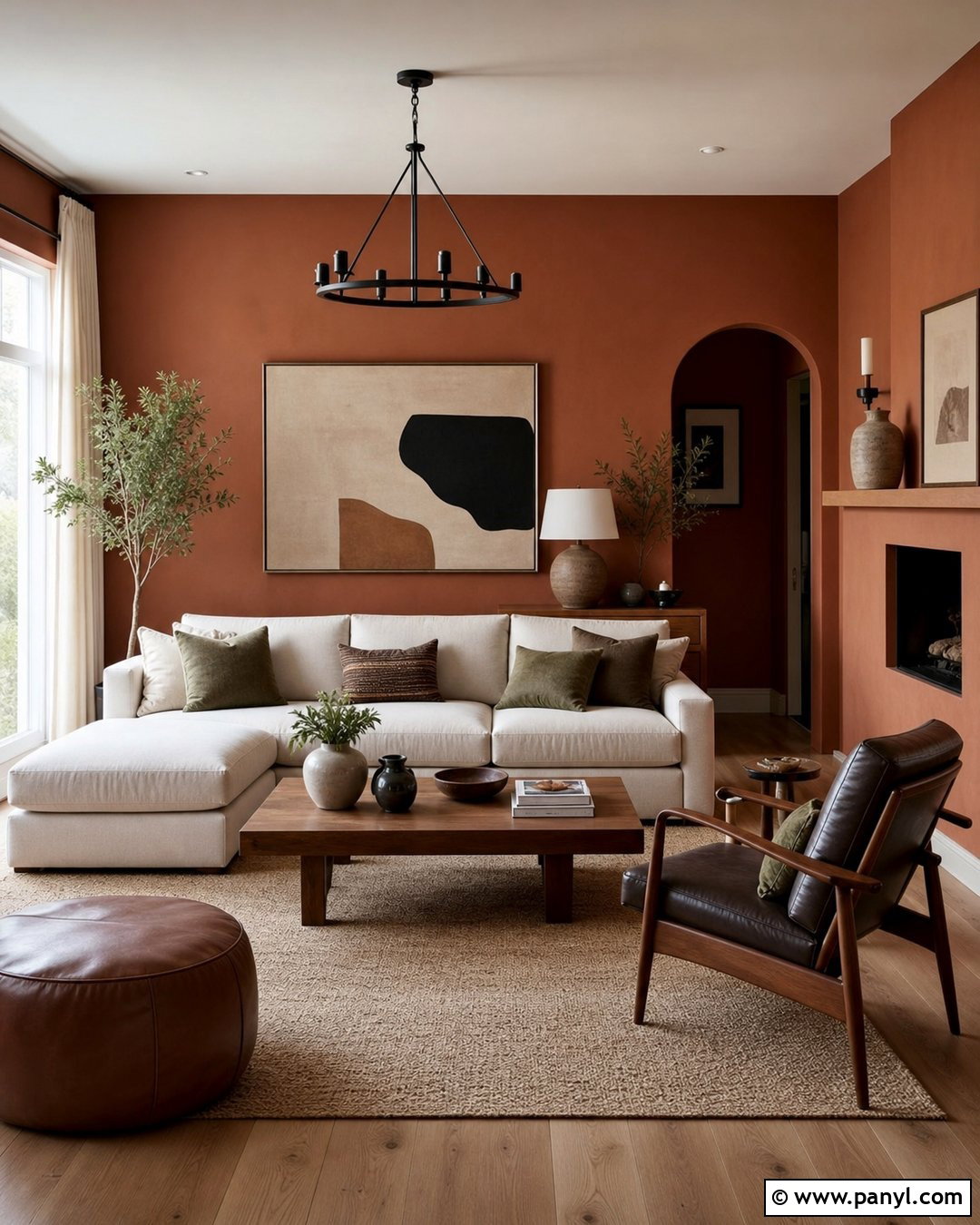 Terracotta Living Room Wall Color - 30 house wall color ideas