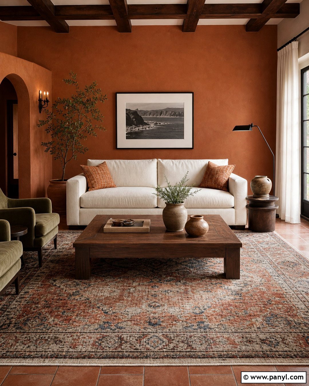 Terracotta Living Room Walls - 30 Paint Ideas For Walls Living Room Ideas