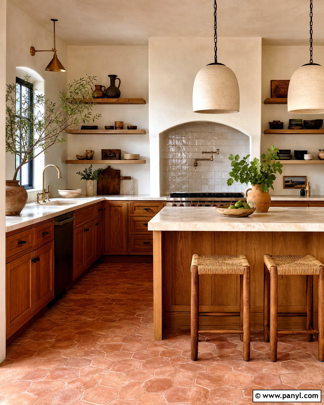 Terracotta Mediterranean Kitchen - 20 terracotta interior design ideas