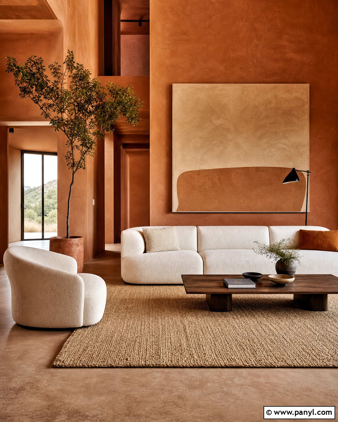 Terracotta Minimalist Living Room - 20 teracotta ideas interior ideas