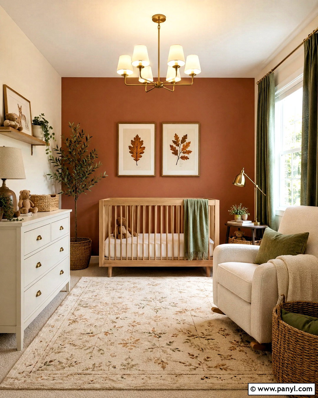 Terracotta Nursery Accent Wall - 20 Woodland Nursery Wall Color Ideas