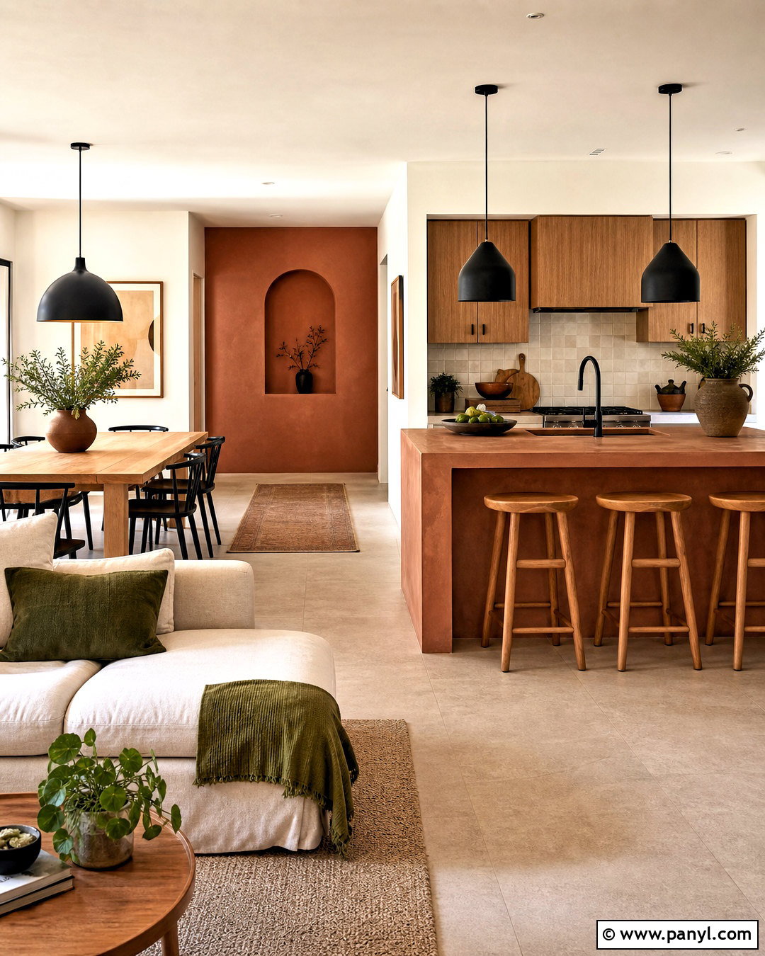 Terracotta Open Plan Interior - 20 teracotta ideas interior ideas