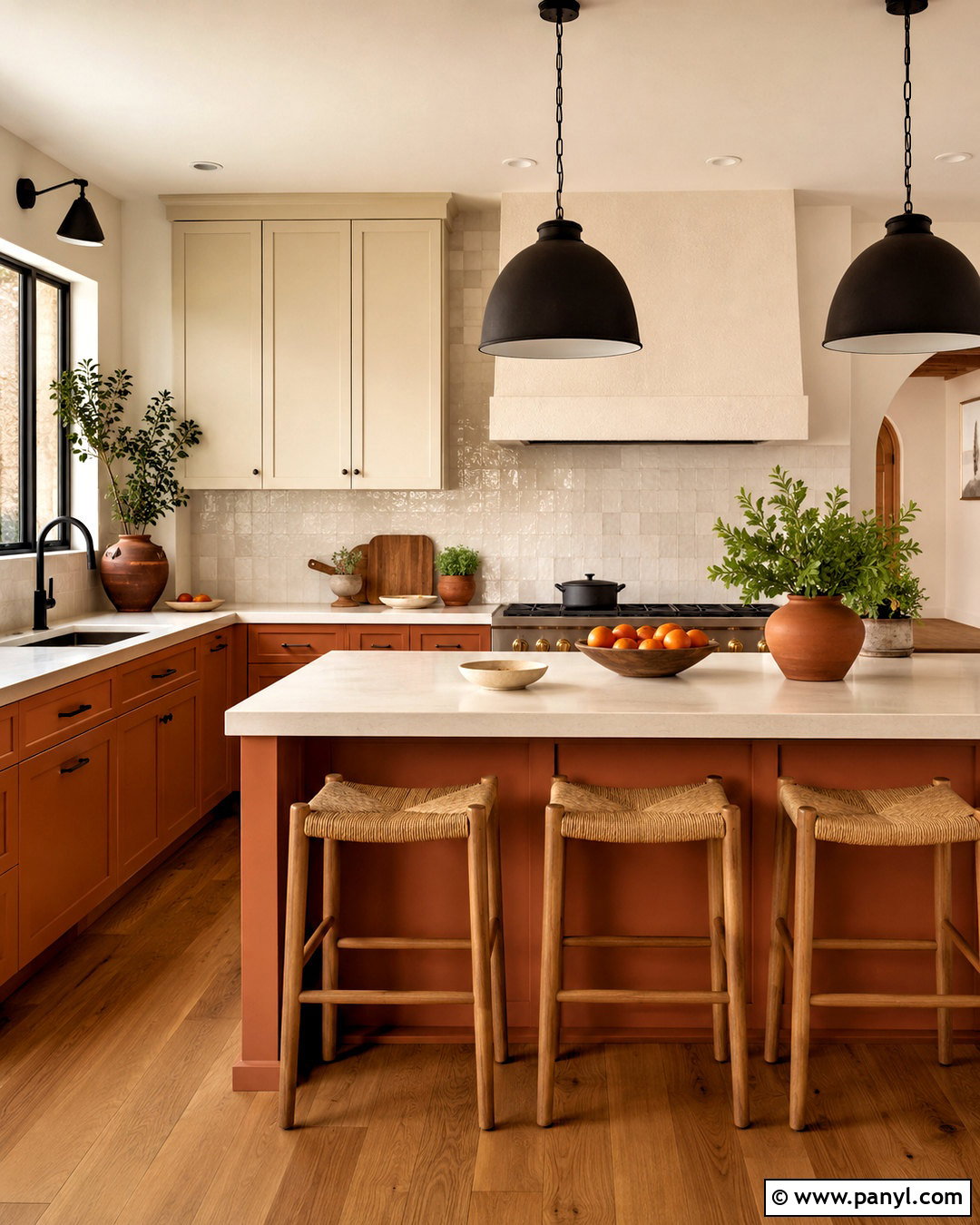 Terracotta Orange Kitchen - 20 orange home ideas