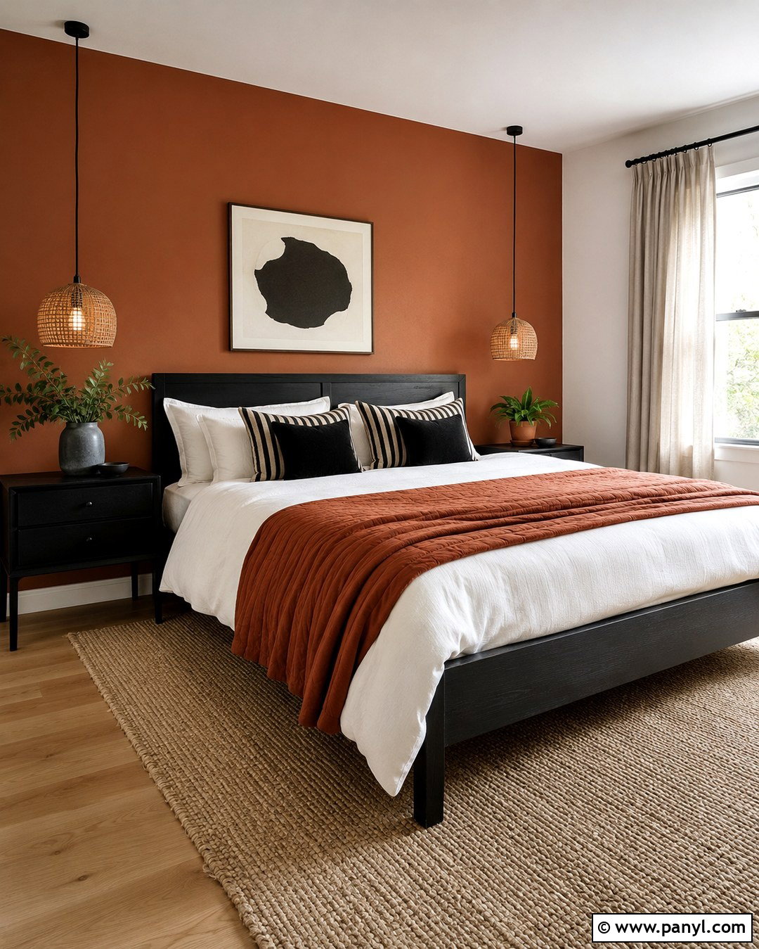 Terracotta Paint With Black And White - 20 Paint Colors That Go With Black And White Ideas