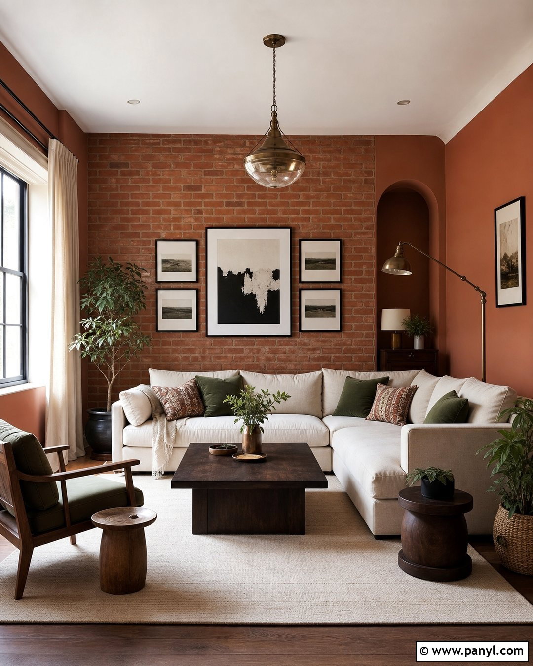 Terracotta Paint With Brick Wall - 20 Brick Wall Paint Matching Ideas
