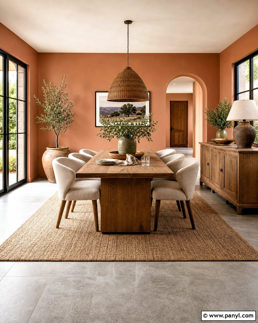 Terracotta Paint With Gray Floors - 20 paint colors that go with gray floors