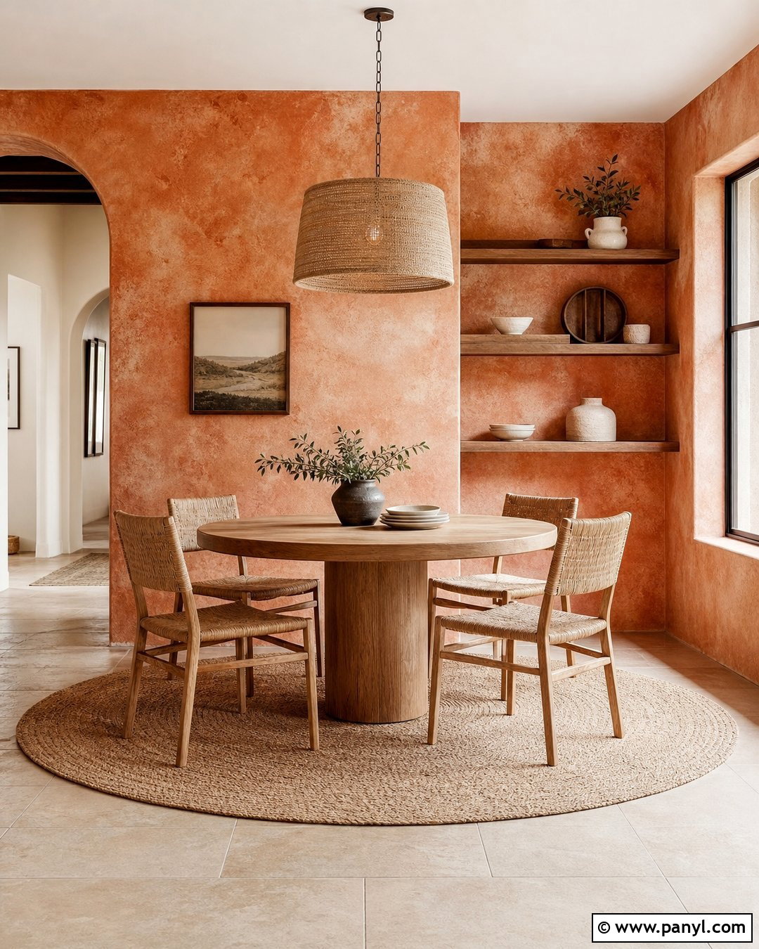 Terracotta Patina Wall - 35 patina wall ideas
