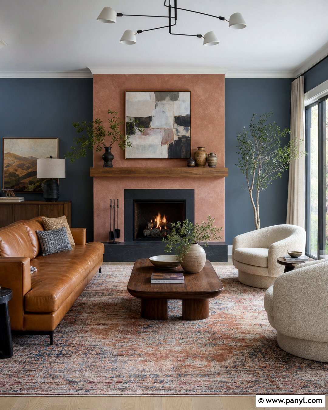 Terracotta Pink And Blue Gray Walls - 20 Pink And Blue Wall Colors