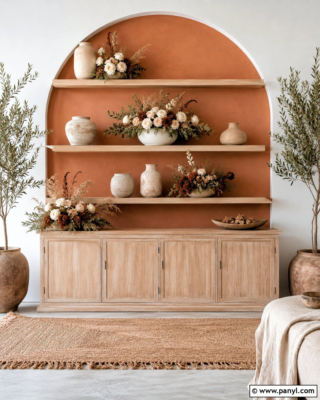 Terracotta Prosecco Wall - 20 prosecco wall ideas