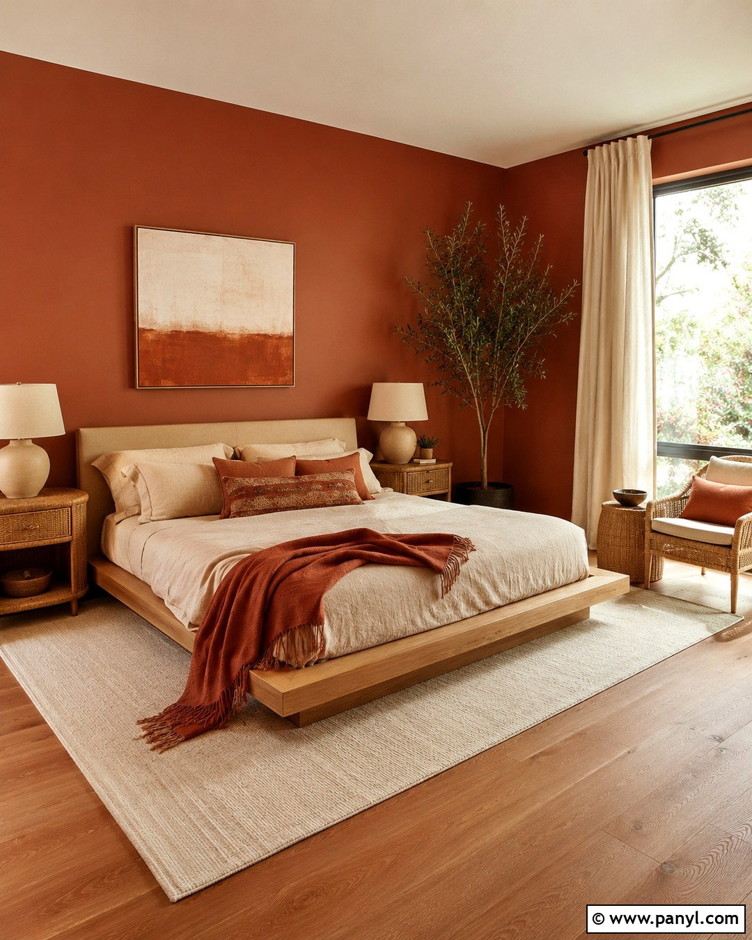 Terracotta Red Bedroom Walls - 20 Red Wall Paint Ideas