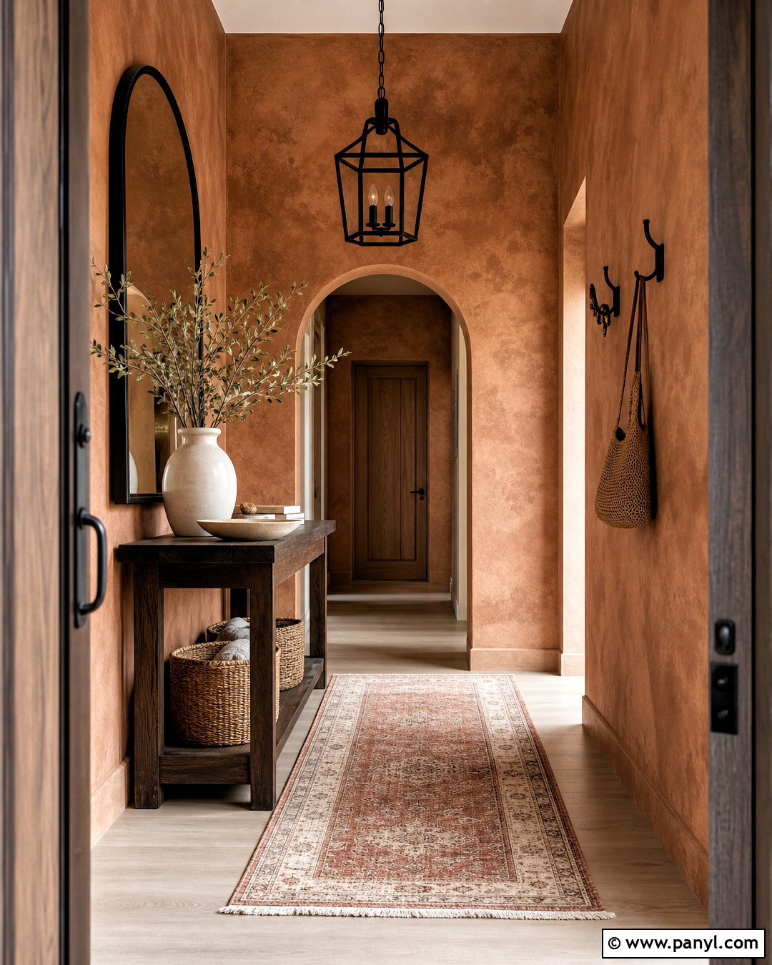 Terracotta Roman Clay Entryway - 20 roman clay walls