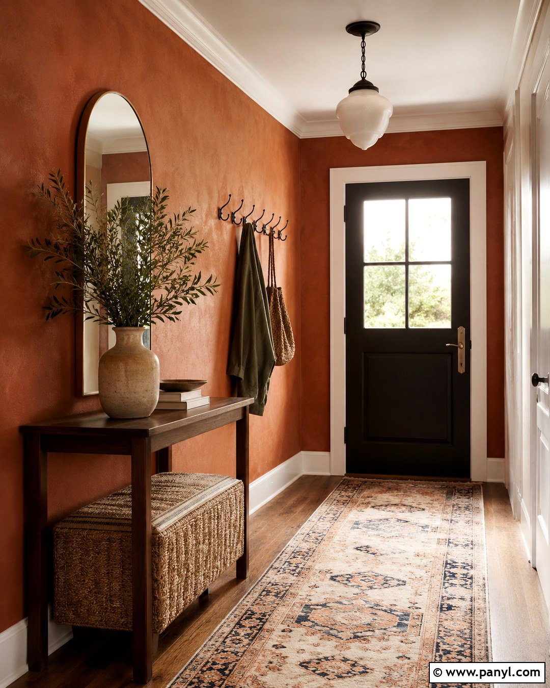 Terracotta Roman Clay Entryway - 20 Roman Clay Paint Walls