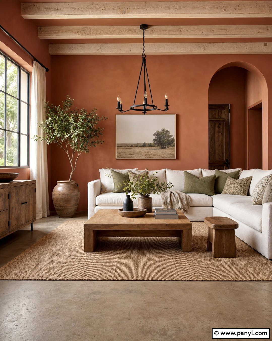 Terracotta Room Walls - 35 Aesthetic Room Wall Color Ideas