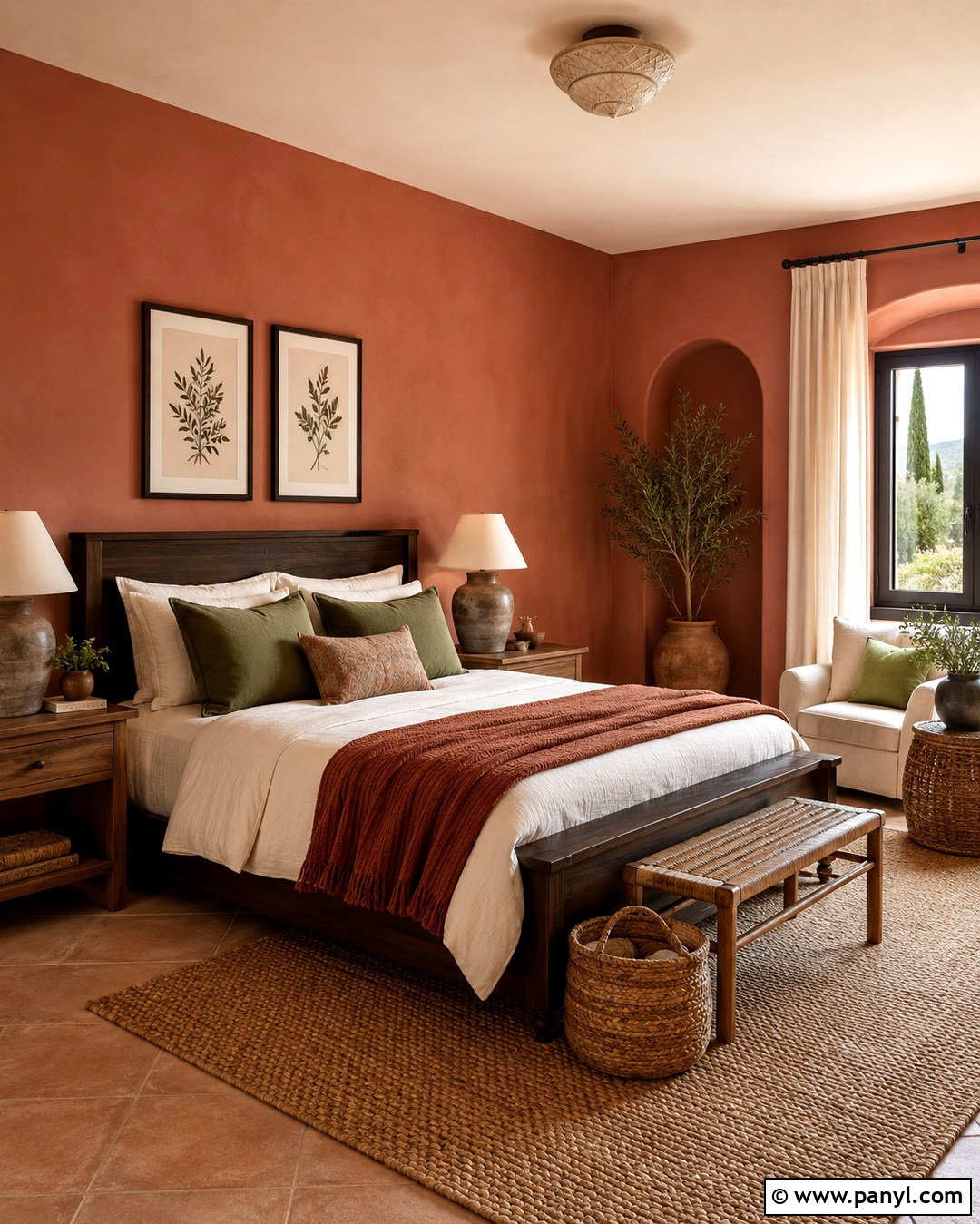 Terracotta Room - 20 Cute Colours To Paint Your Room Ideas