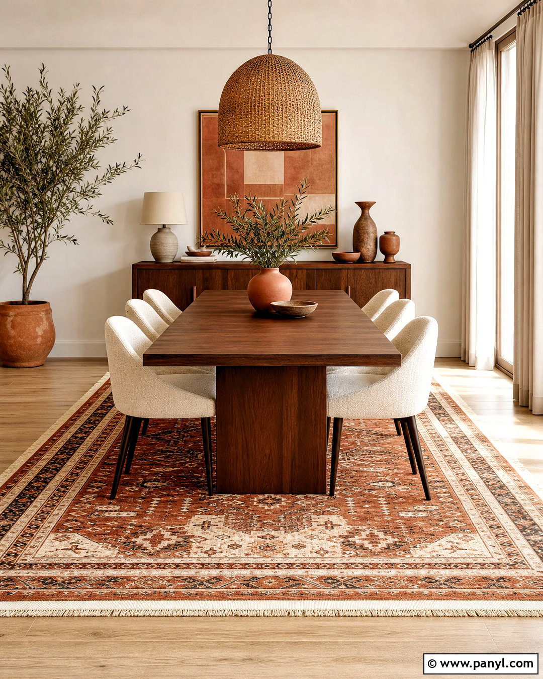 Terracotta Rug Dining Room - 20 terracotta dining room ideas