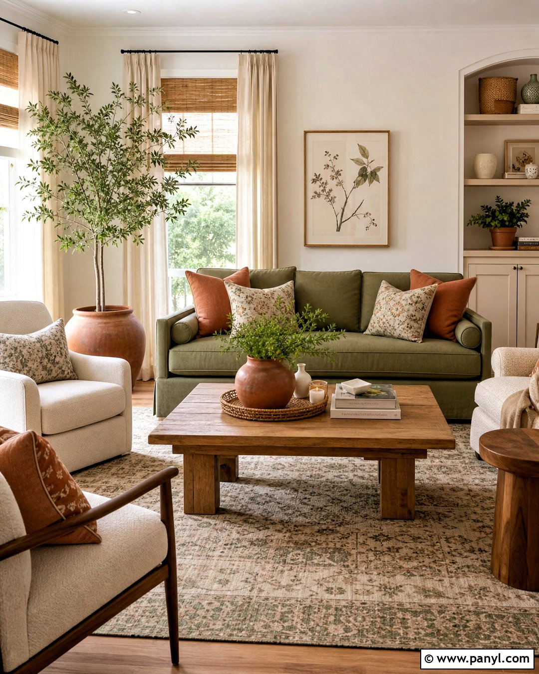 Terracotta Sage Green And Cream Living Room - 20 sage green and cream living room ideas