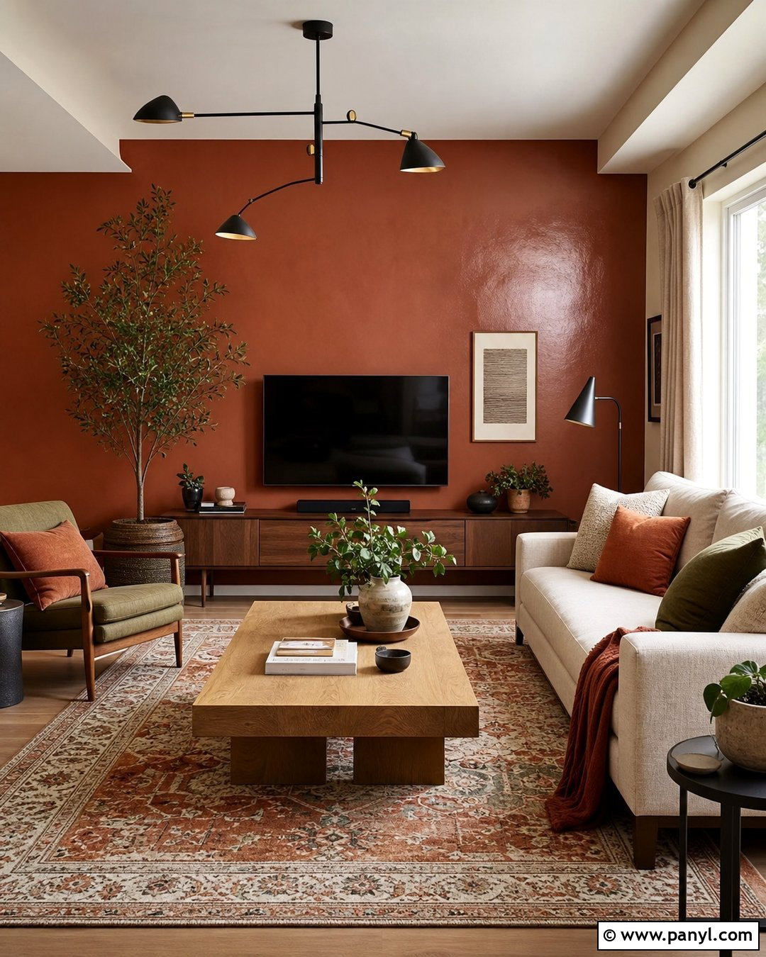 Terracotta Semi Gloss Accent Walls - 30 Semi Gloss Paint On Walls