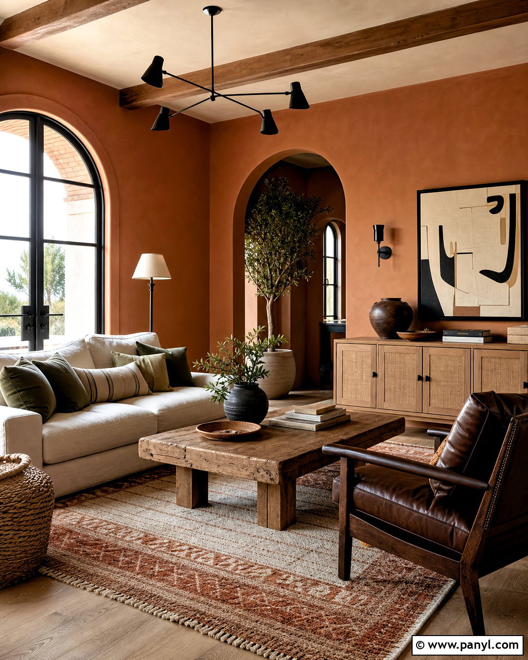 Terracotta Sitting Room - 20 sitting room colour ideas