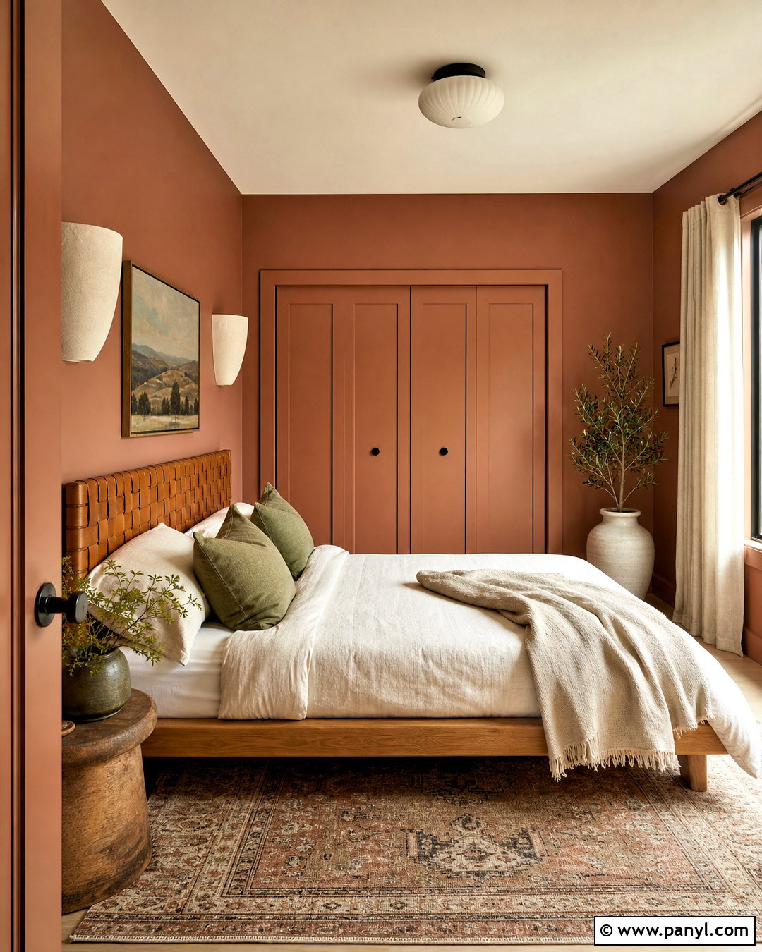 Terracotta Small Bedroom Paint - 20 small bedroom paint ideas