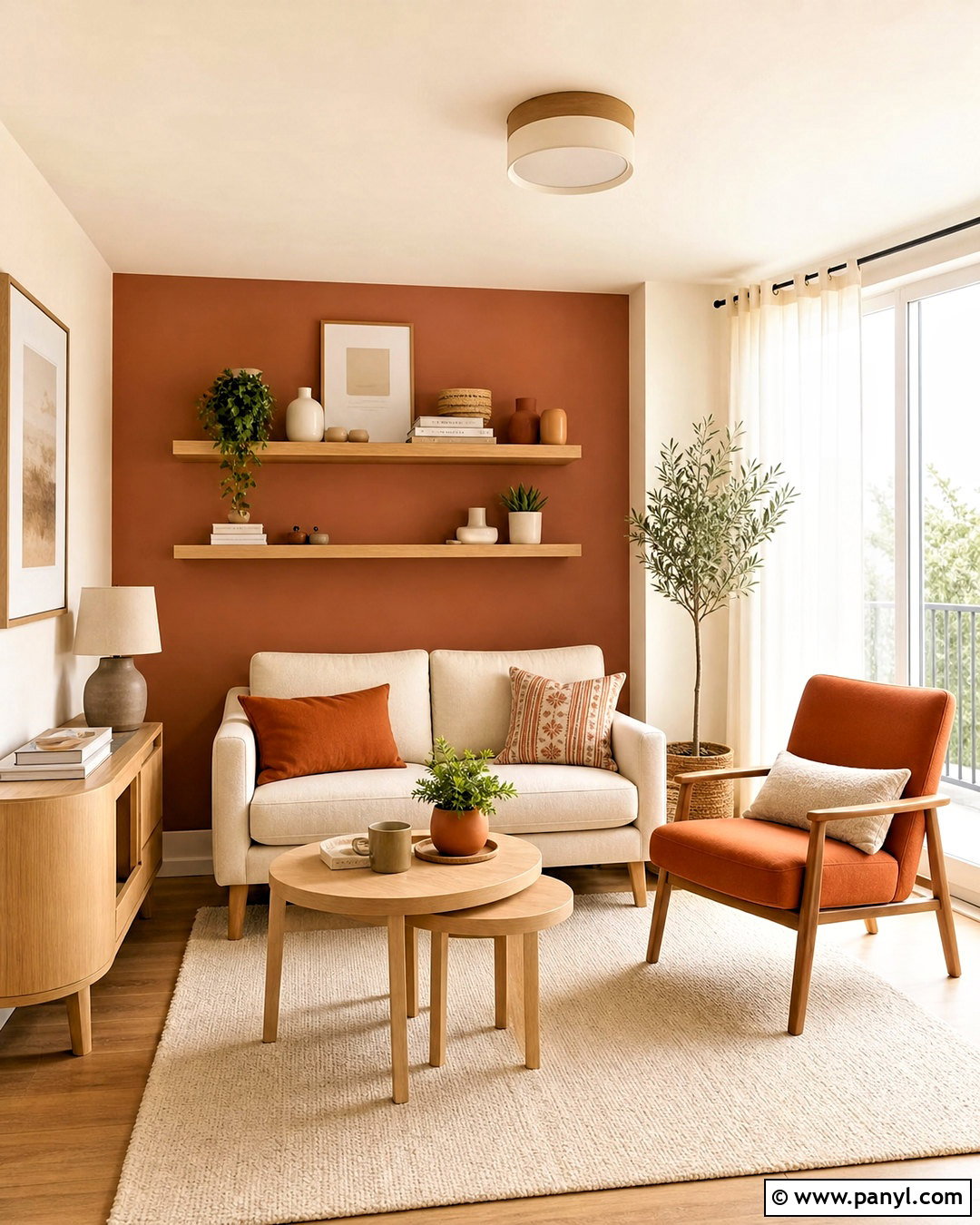 Terracotta Small Living Room - 20 terracotta color palette living room ideas