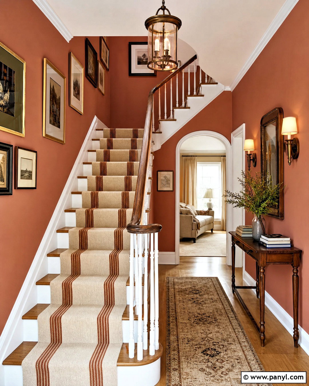 Terracotta Stair Hallway - 20 terracotta hallway ideas