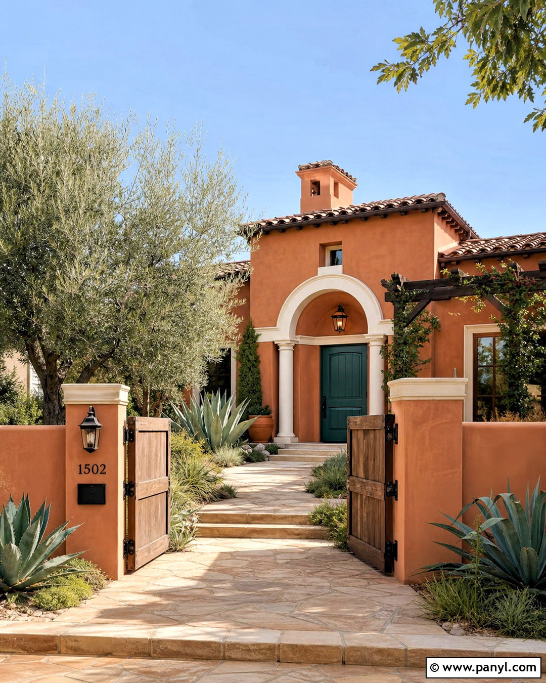 Terracotta Stucco House Exterior - 20 house outdoor paint colors