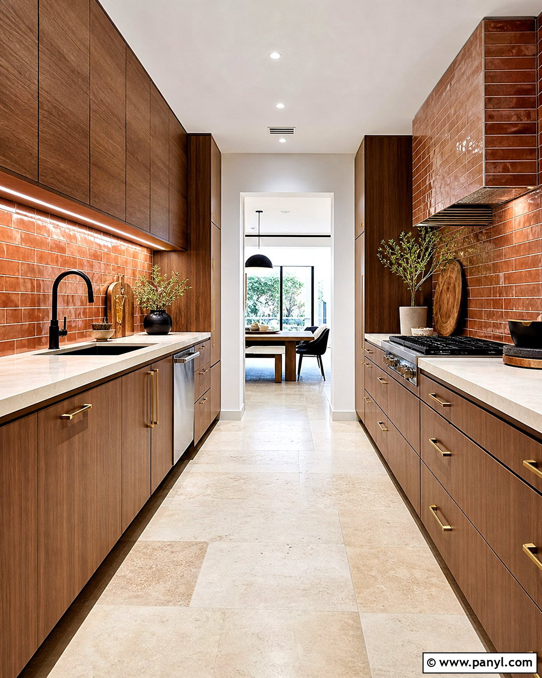 Terracotta Subway Tile Backsplash - 20 terracotta wall tiles
