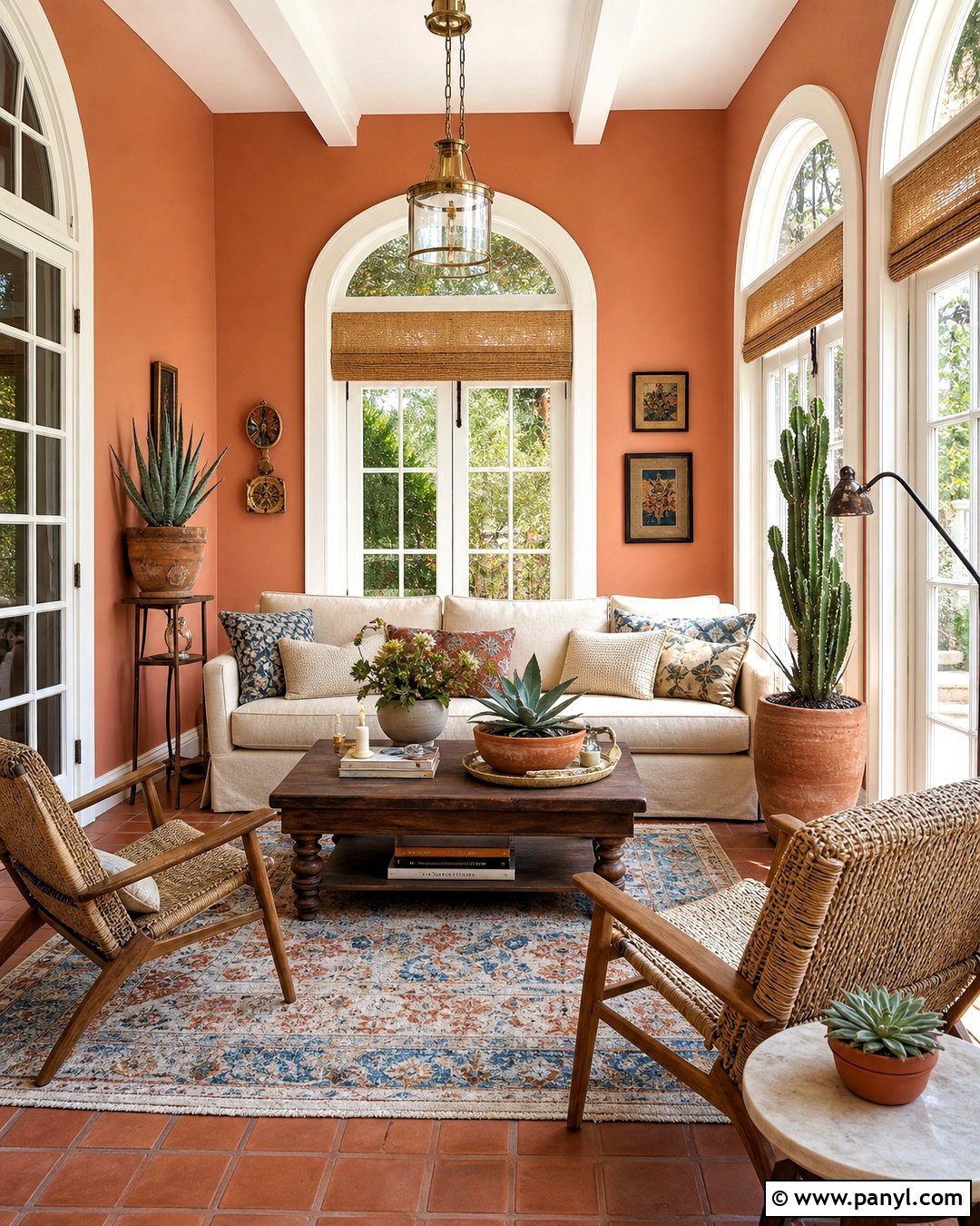 Terracotta Sunroom Paint Color - 20 sunroom paint colors ideas