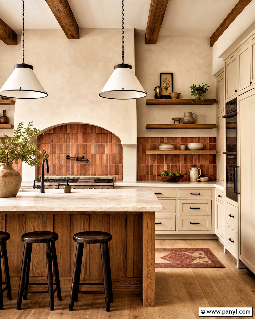 Terracotta Tile Backsplash - 20 kitchen backsplash ideas