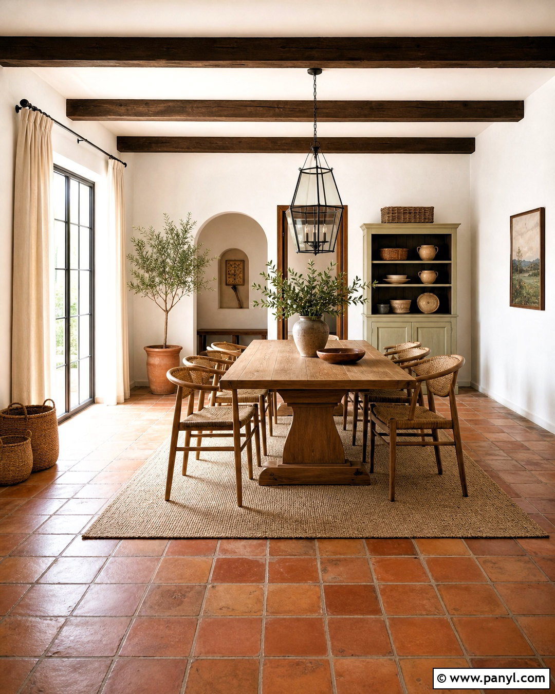 Terracotta Tile Dining Room - 20 terracotta dining room ideas