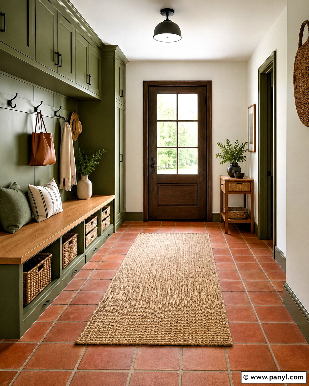 Terracotta Tile With Warm Gray Grout - 20 Warm Gray Grout Color Ideas