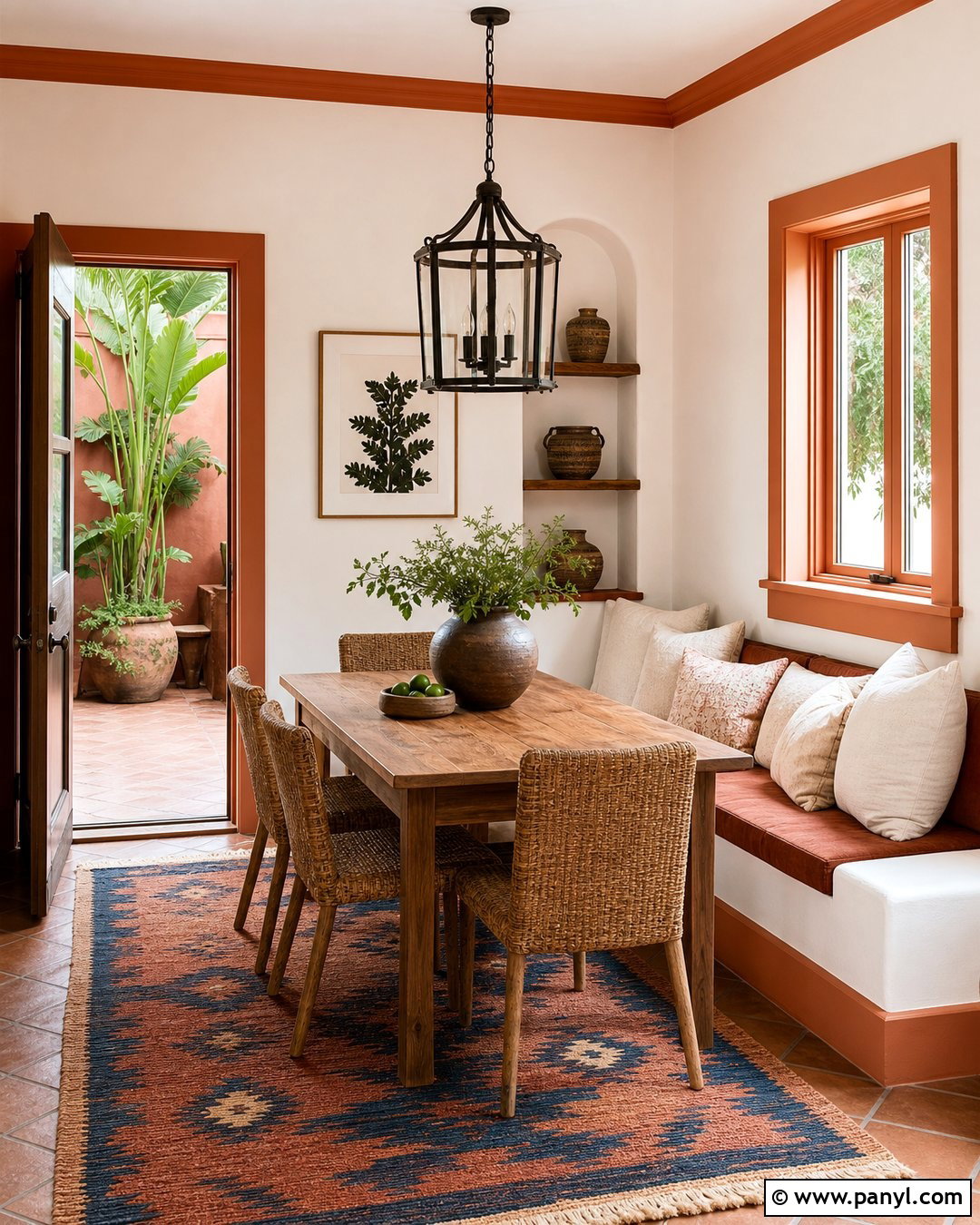 Terracotta Trim - 25 Trim Color For White Walls