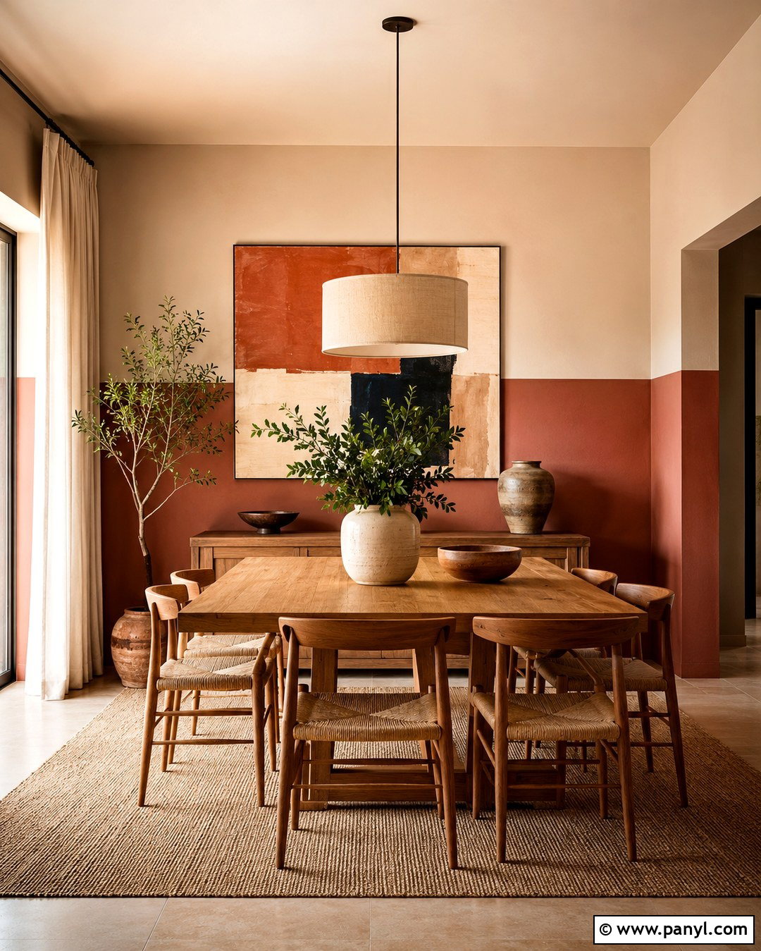 Terracotta Two-Tone Walls - 20 Beautiful Painted Walls