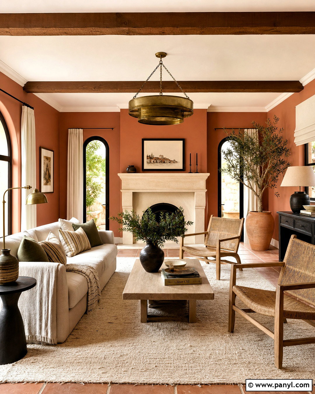 Terracotta Wall Color - 20 interior wall colors