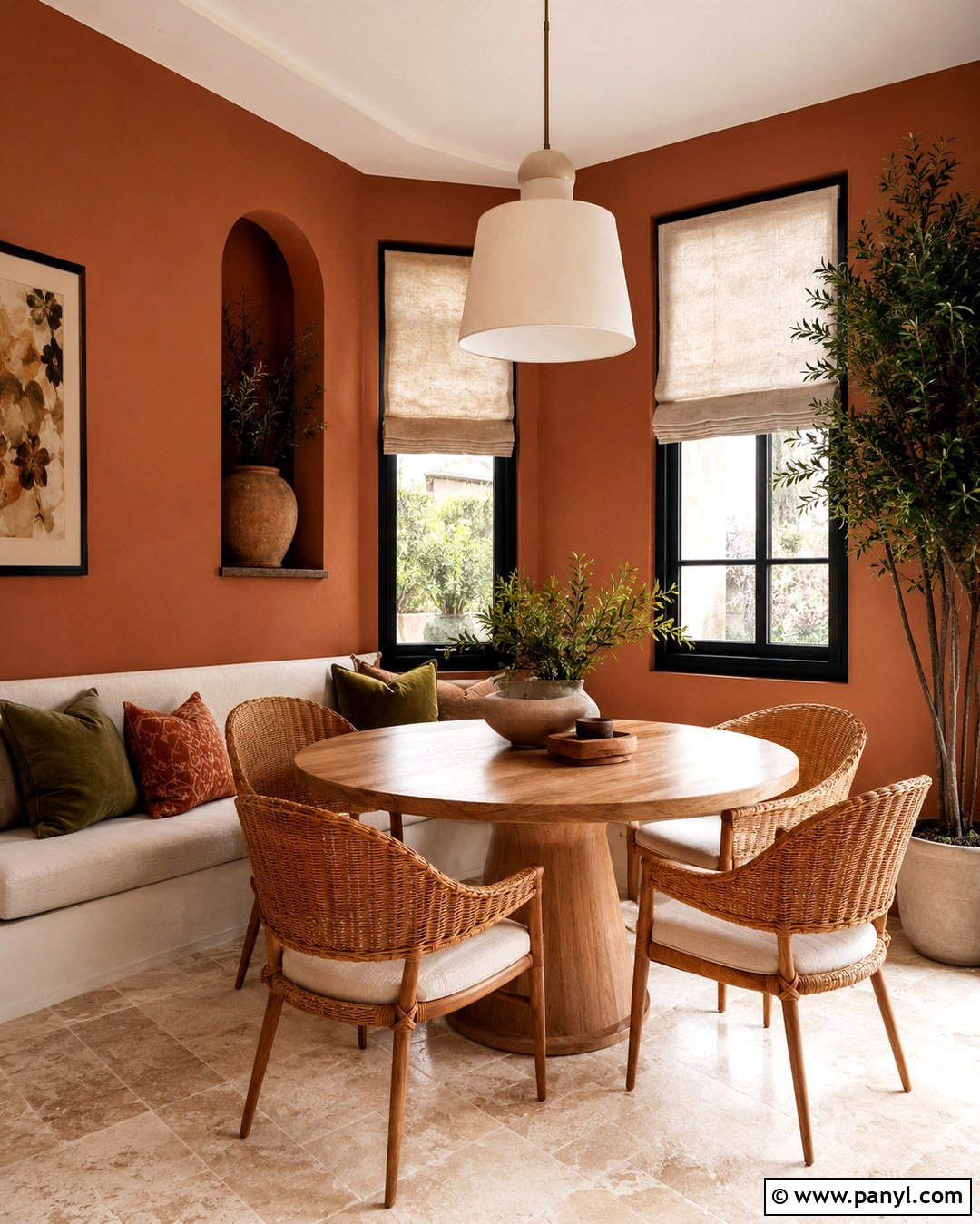 Terracotta Wall Color - 20 Cozy Home Wall Colors