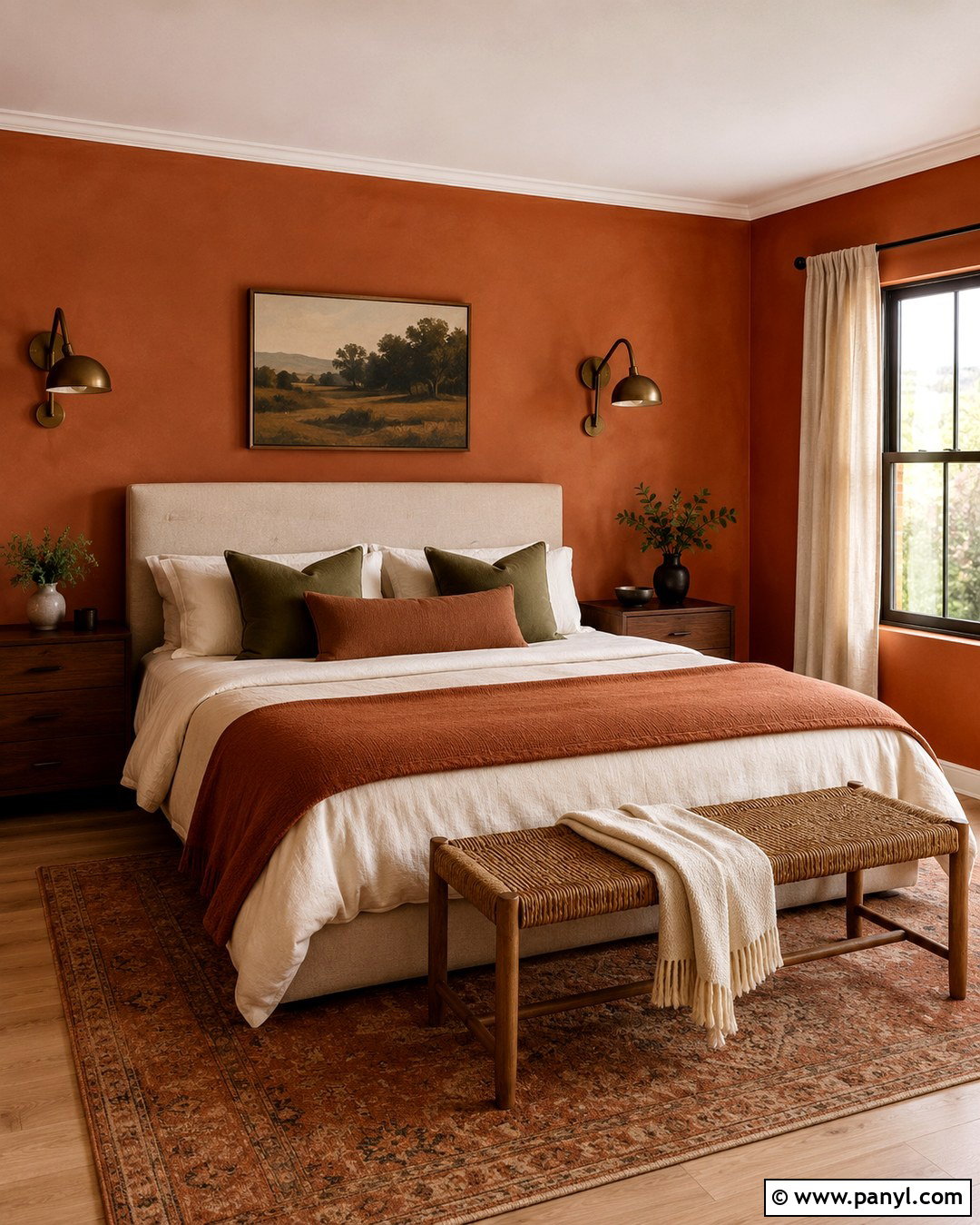 Terracotta Wall Color for Bedroom - 20 Colorful Wall Colors