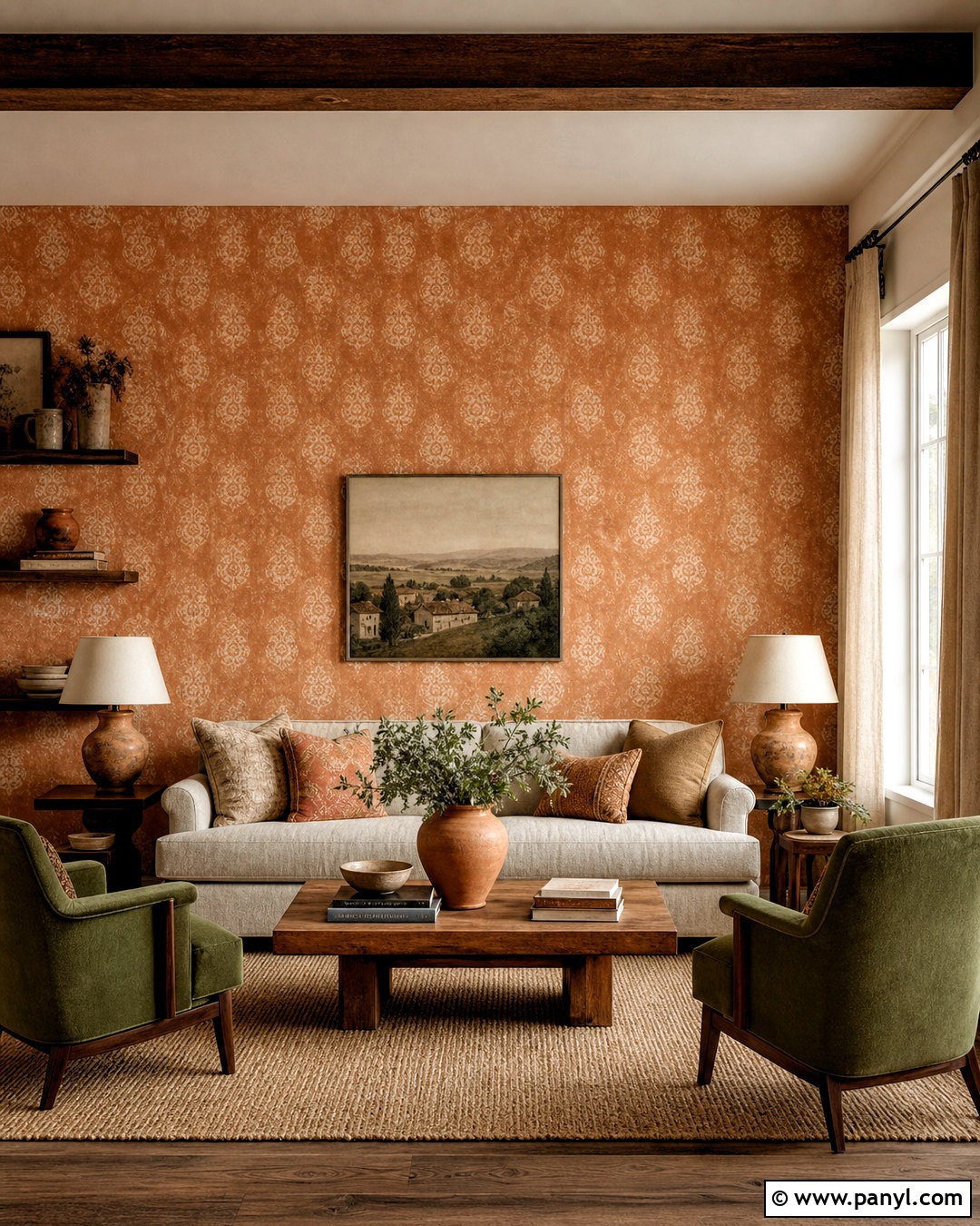 Terracotta Wallpaper Living Room - 20 wallpaper backgrounds living room ideas